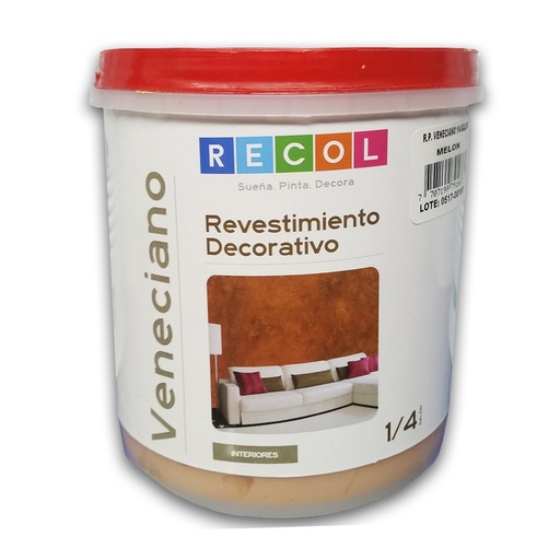 1/4 de galón pintura color marrón